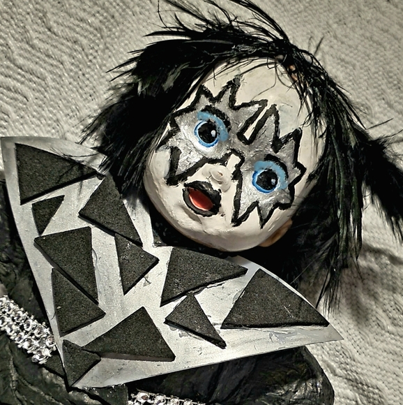 One of a Kind Handmade Ace Frehley Kiss Baby Doll - Picture 7 of 13